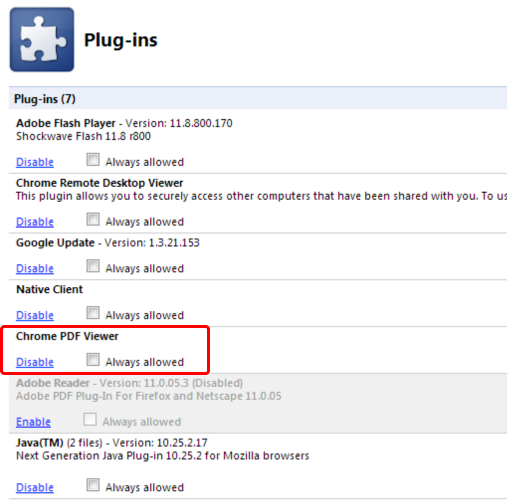 google chrome install adobe reader plugin