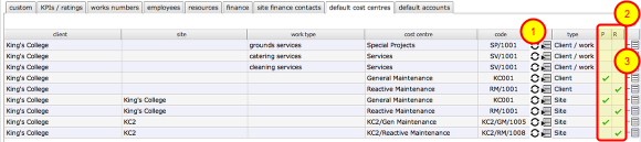 Client Default Cost Centre preferences